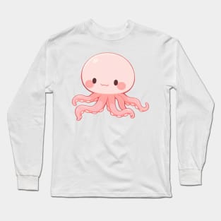 Pink Octopus Long Sleeve T-Shirt